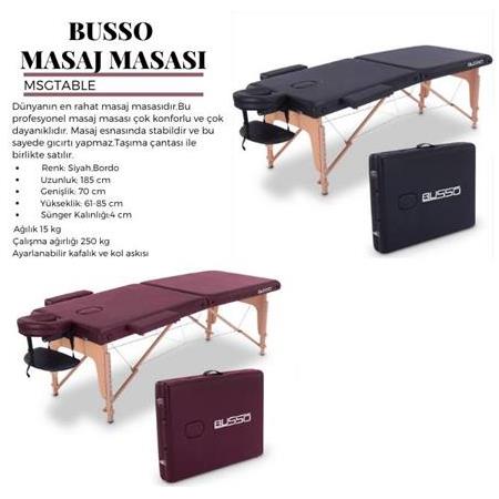 Busso Bordo Çanta Tipi Lux Masaj Masası